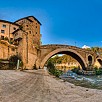 Isola tiberina e veduta del ponte fabricio - Roma (Lazio)